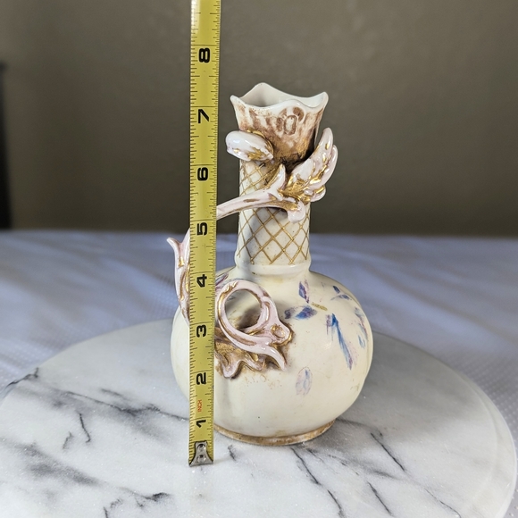 Art Nouveau Antique Vase 7 in Unmarked Royal Bonn? - Picture 6 of 8